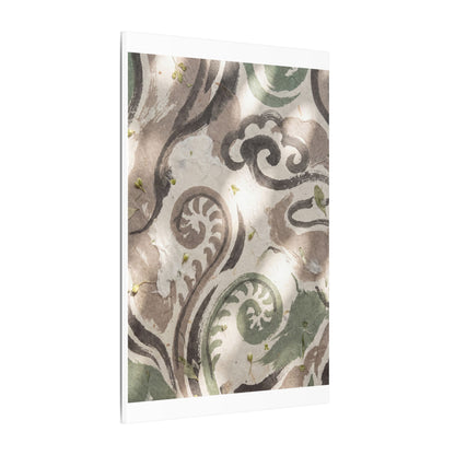Dappled Ink Brushstroke Canvas Art - Japandi Ma