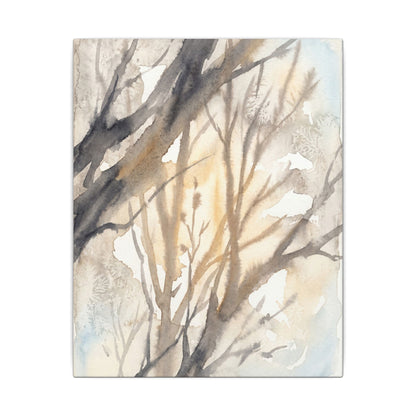 Ma Shadow Play Canvas Art - Japandi Watercolor