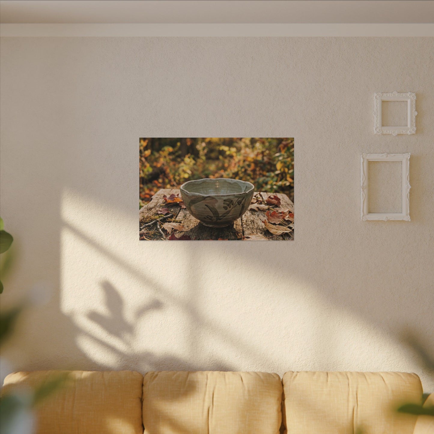 Spring Rock Garden Moody Minimal Canvas Art | Luxurious Decor