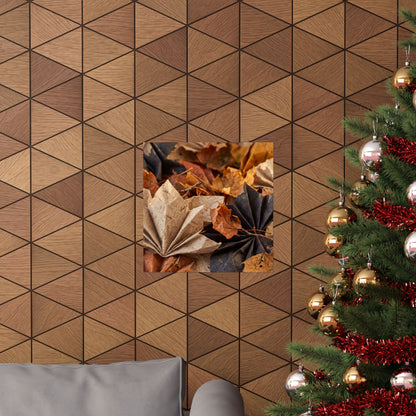 Paper Fold Wall Art Print | Autumn Japandi Texture Art