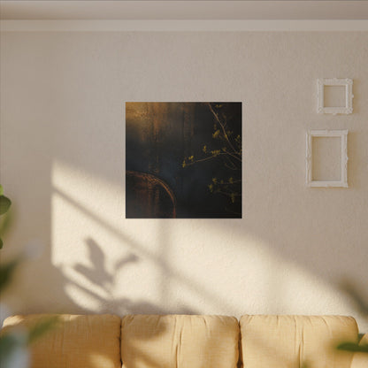 Spring Rust Patina Dark Texture Canvas Art | Moody Decor