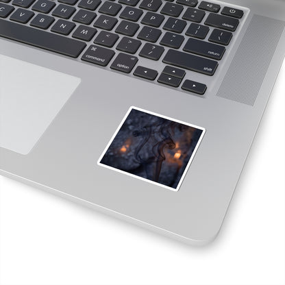 Winter Incense Smoke Shadow Zen Sticker | Moody Decor