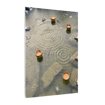 Water Ripple Canvas Art | Winter Japandi Japanese Pattern Art