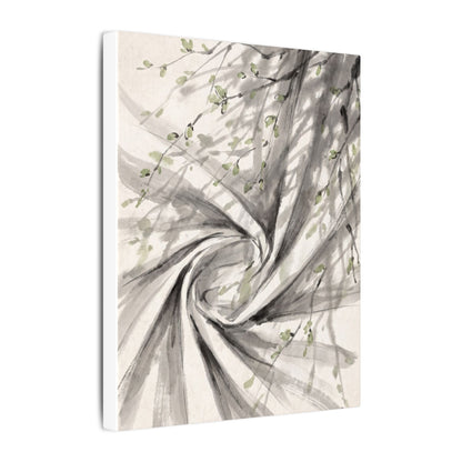 Silk Drape Spring Canvas Art | Zen Contemplative Design