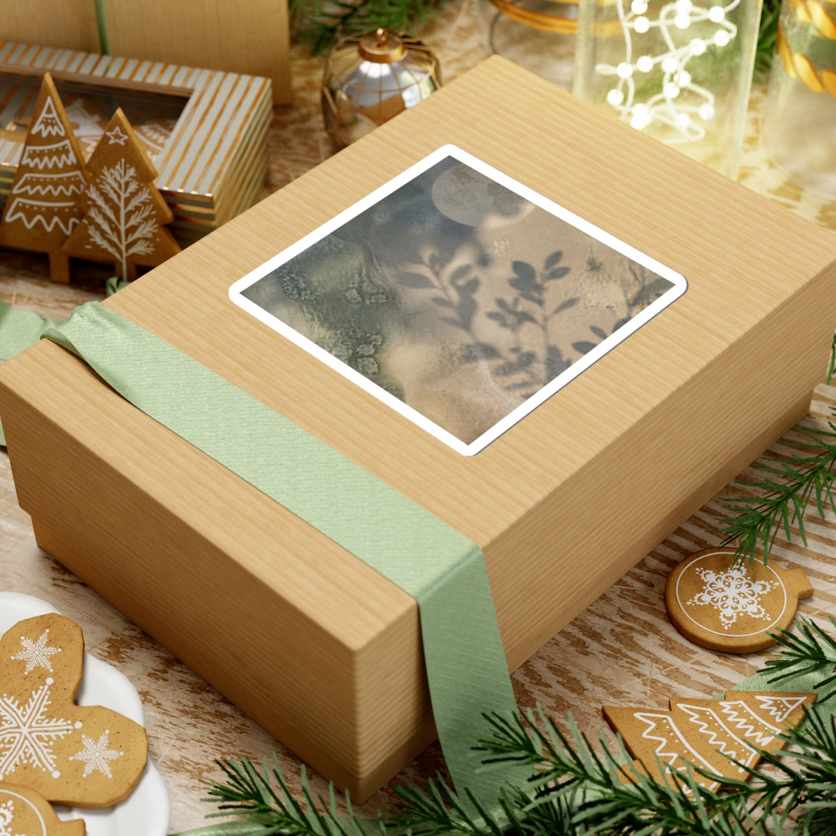 Neutral Shadow Play Sticker - Texture Japandi