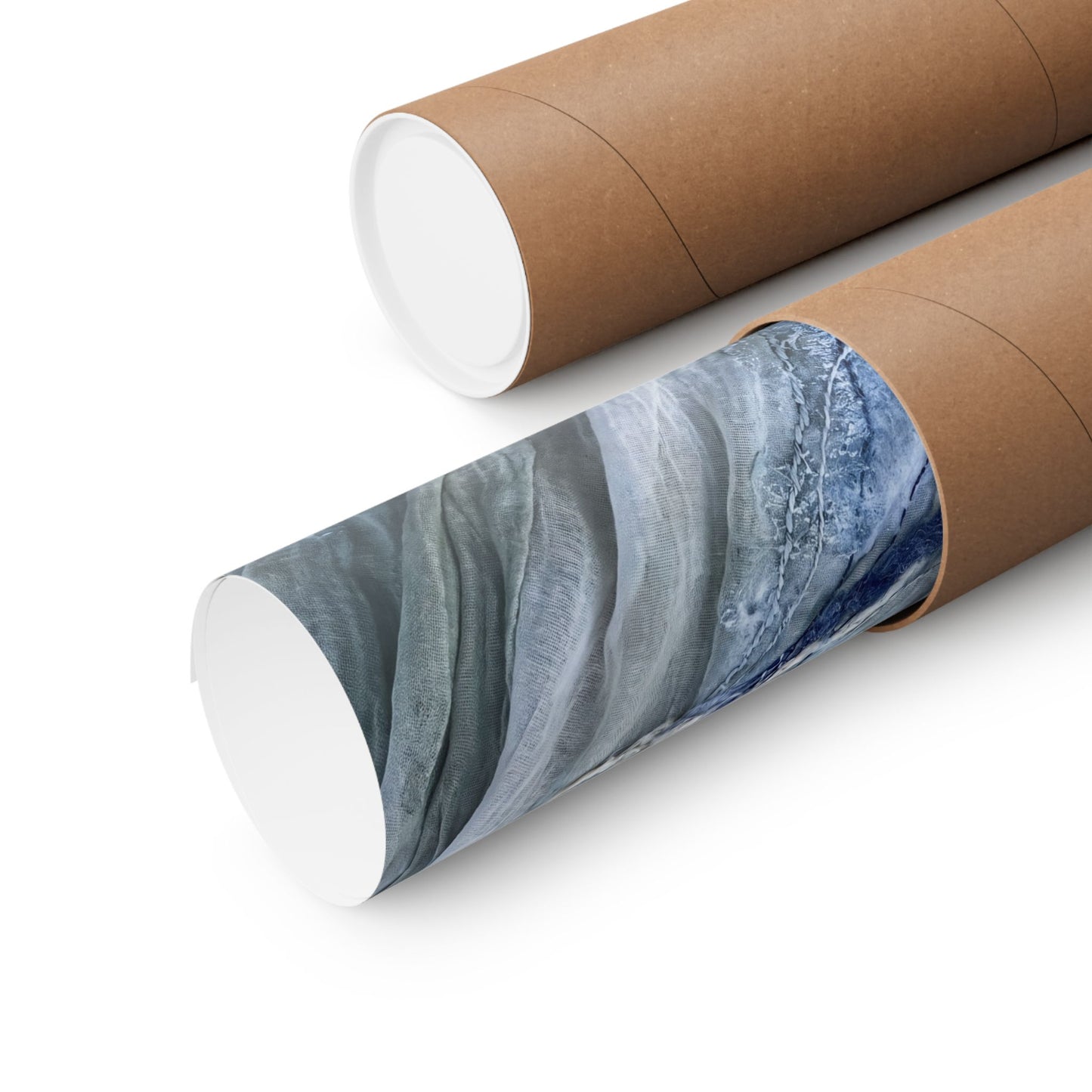 Warm Silk Drape Wall Art Print - Texture Japandi