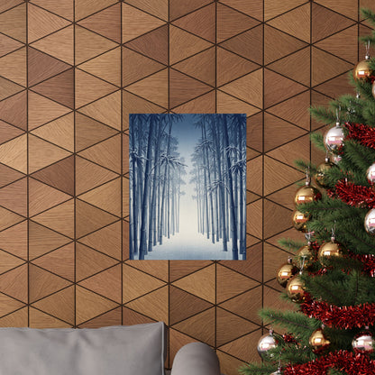 Seijaku Bamboo Grove Wall Art Print - Zen Ukiyo E Inspired