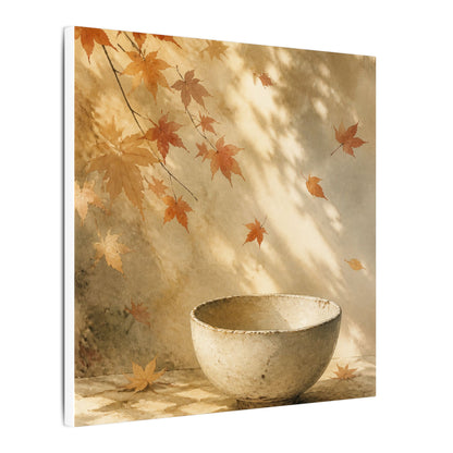 Japandi Ceramic Bowl in Dappled | Watercolor Canvas Art