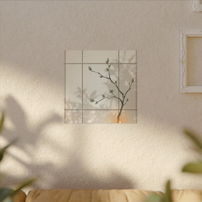 Shoji Screen Spring Canvas Art | Japandi Cozy Design