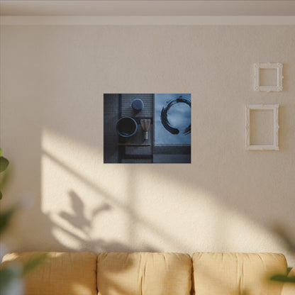 Tea Ceremony Enso Canvas Art | Calm Zen Art