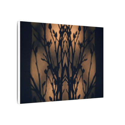 Dark Japandi Shadow Play in Golden Hour | Shadow Zen Canvas Art