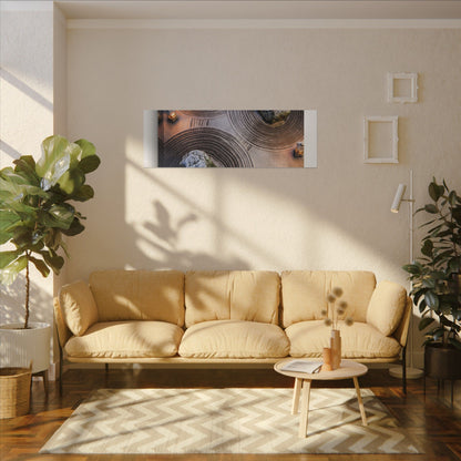 Candlelight Rock Garden Canvas Art - Japandi Ma