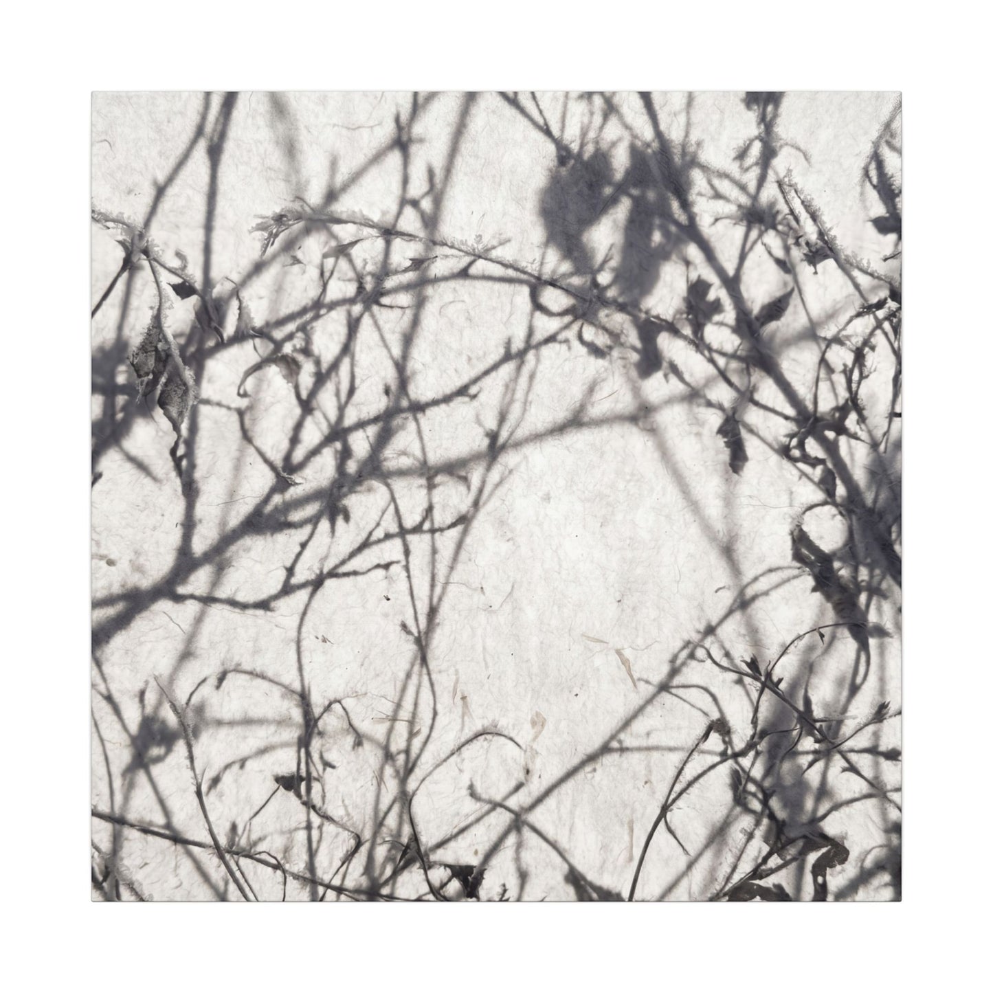 Winter Shadow Play Japanese Pattern Canvas Art | Elegant Decor