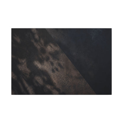 Shadow Play Winter Canvas Art | Dark Japandi Moody Design