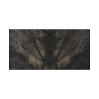 Seijaku Shadow Play Canvas Art - Dark Japandi Charcoal Ink