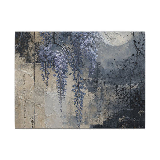 Winter Wisteria Texture Canvas Art | Elegant Decor