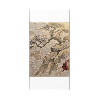 Pine Tree Canvas Art | Winter Japandi Japanese Pattern Art