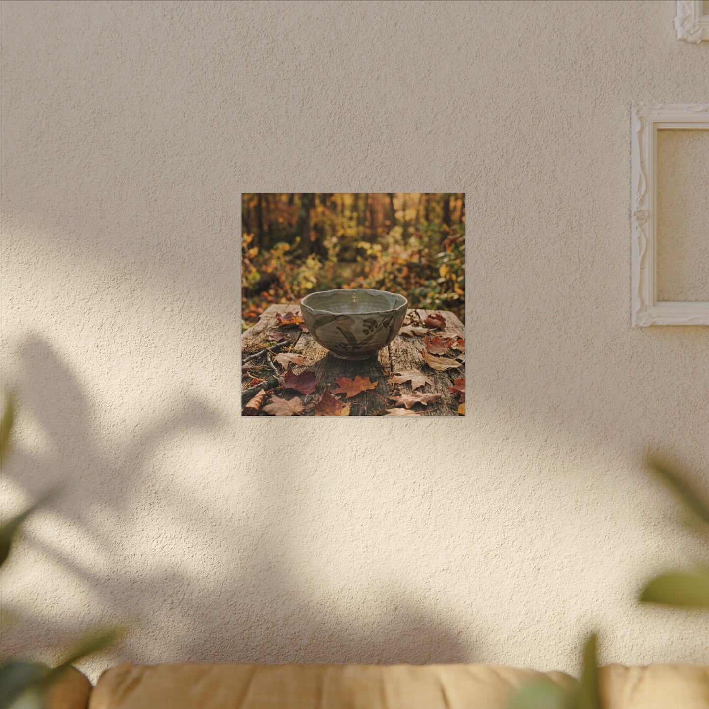 Spring Rock Garden Moody Minimal Canvas Art | Luxurious Decor
