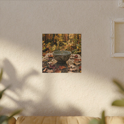 Spring Rock Garden Moody Minimal Canvas Art | Luxurious Decor