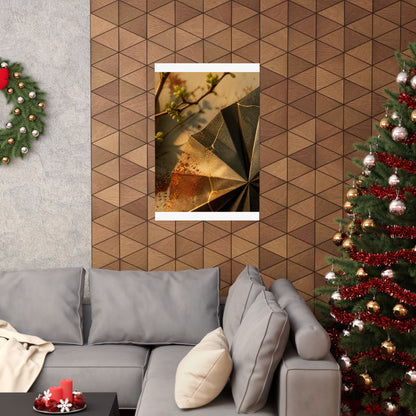Artful Paper Fold Wall Art Print - Broken Beauty Kintsugi