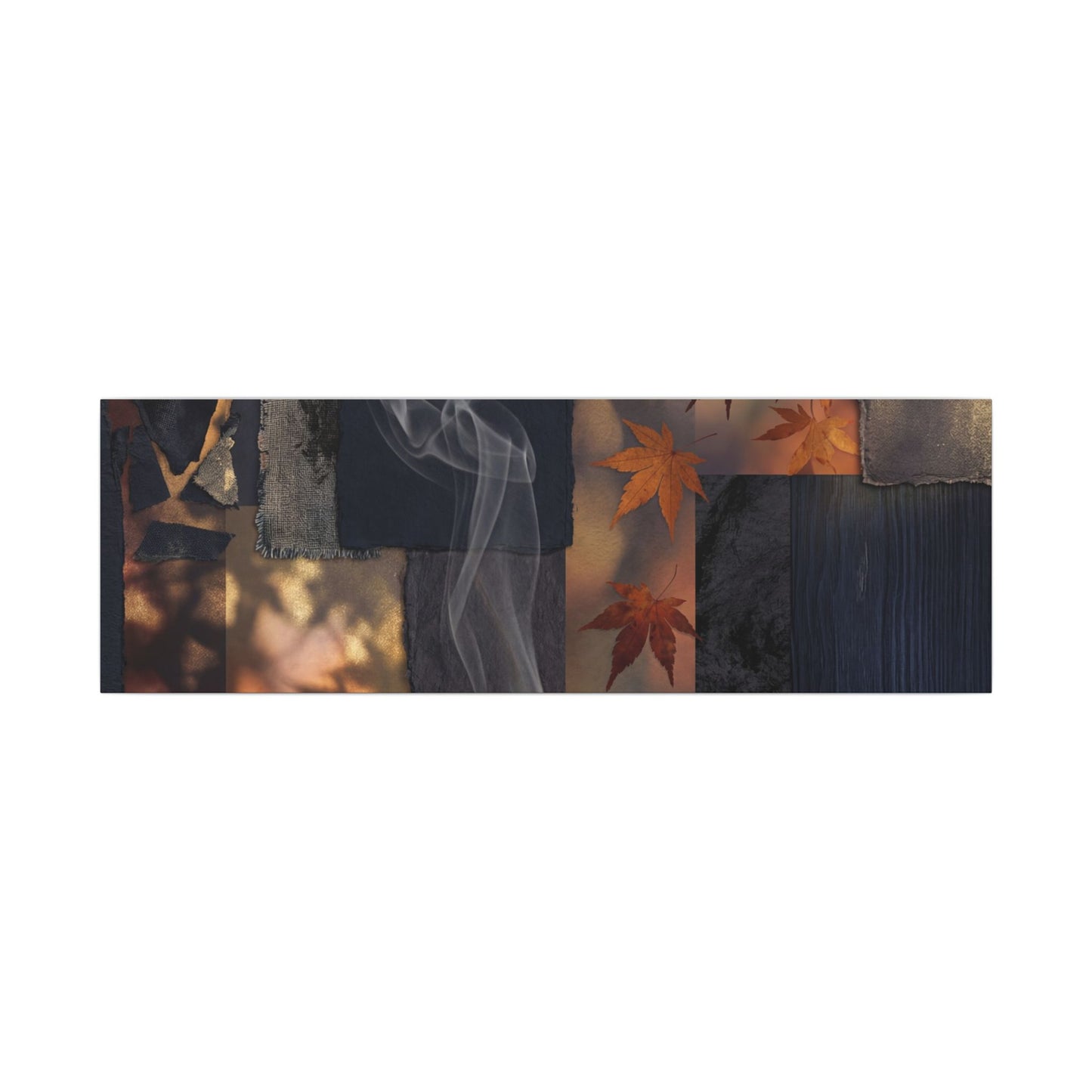 Autumn Incense Smoke Dark Texture Canvas Art | Sophisticated Decor