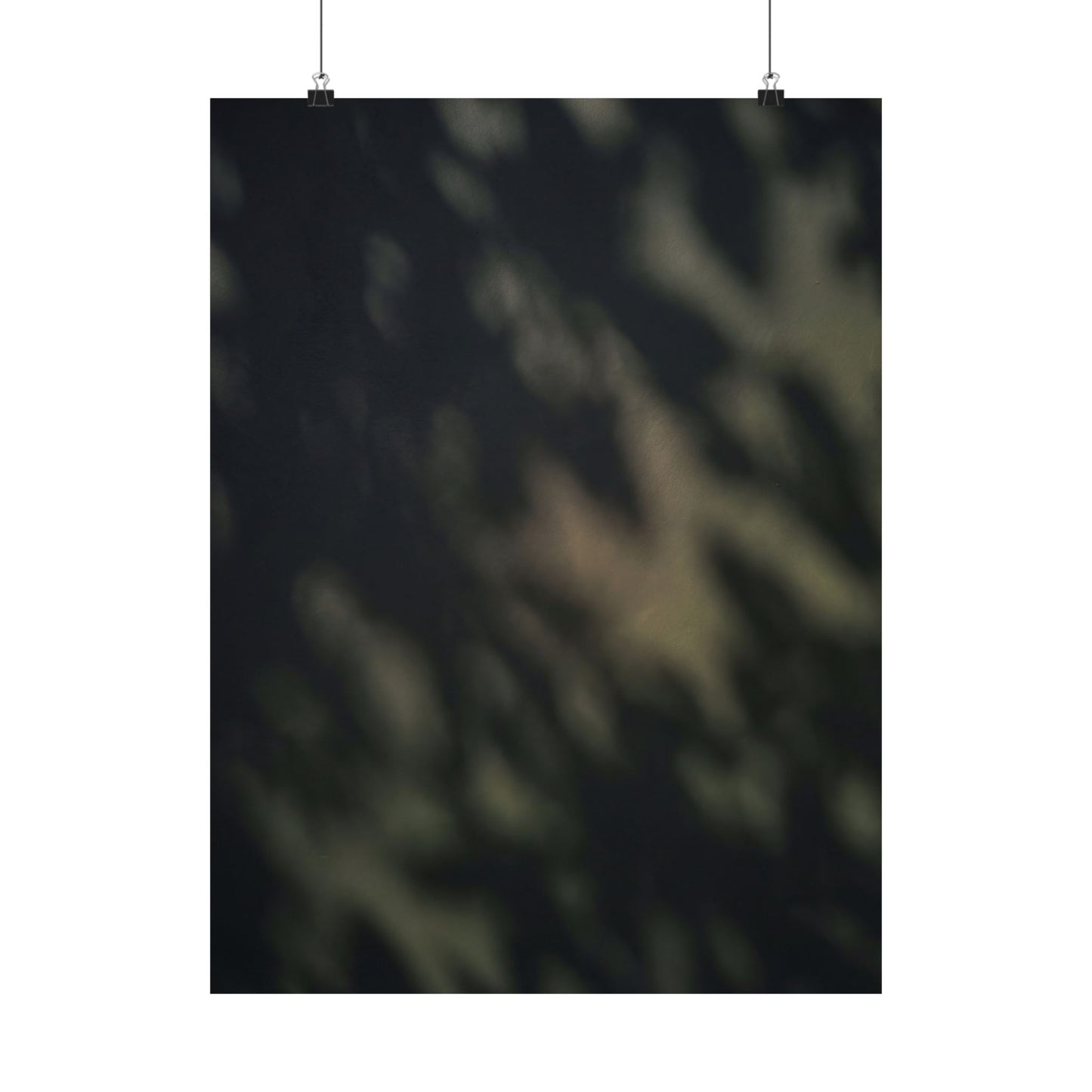 Dappled Shadow Play Wall Art Print - Dark Japandi Ma Art Print