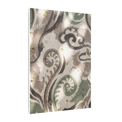 Dappled Ink Brushstroke Canvas Art - Japandi Ma