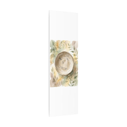 Ceramic Bowl Watercolor Canvas Art | Warm Japandi Art