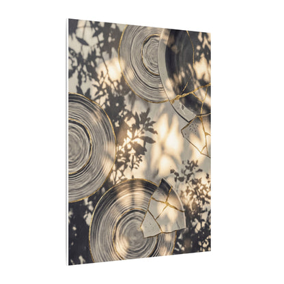 Healing Water Ripple Canvas Art - Gold Vein Kintsugi