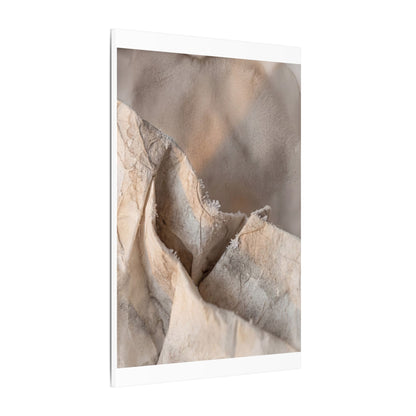 Japandi Paper Fold in Candlelight | Watercolor Canvas Art