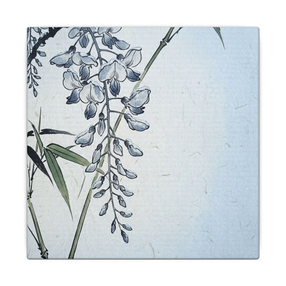 Zen Wisteria in Moonlight | Ukiyo E Inspired Canvas Art