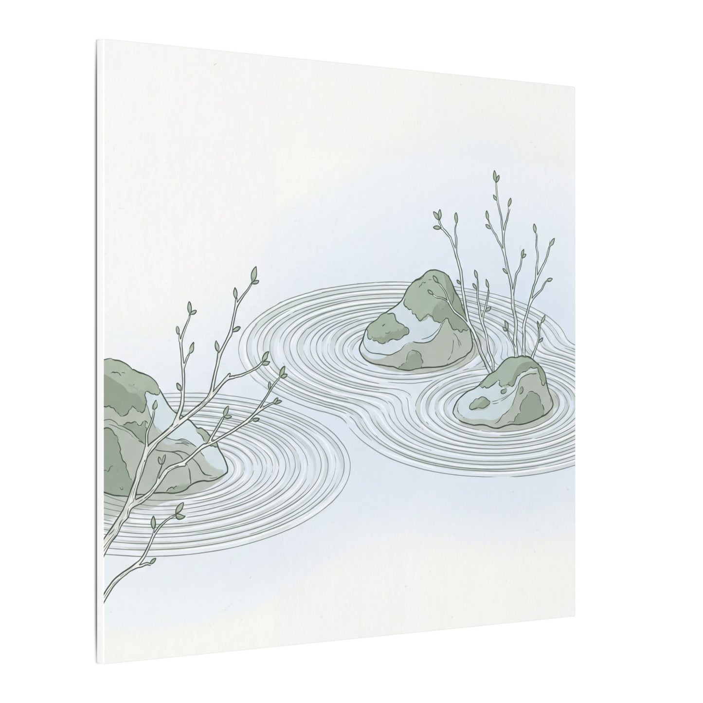 Moonlight Rock Garden Canvas Art - Japandi Ma