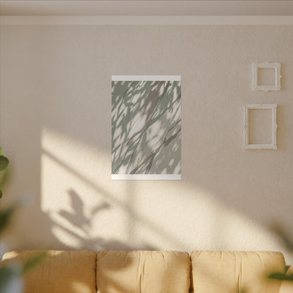 Japandi Shadow Play in Dappled | Japanese Pattern Canvas Art
