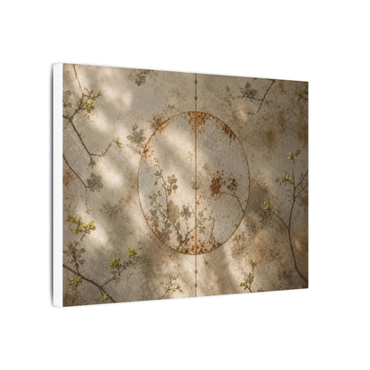 Japandi Rust Patina in Dappled | Japanese Pattern Canvas Art