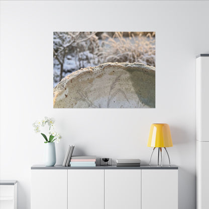 Ceramic Bowl Canvas Art | Winter Japandi Minimal Line Art