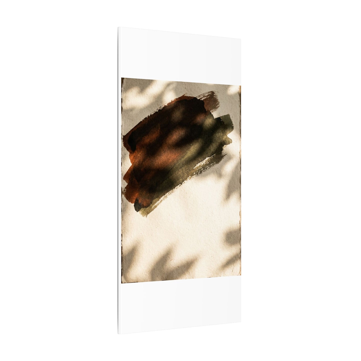 Ink Brushstroke Canvas Art | Summer Dark Japandi Moody Minimal Art