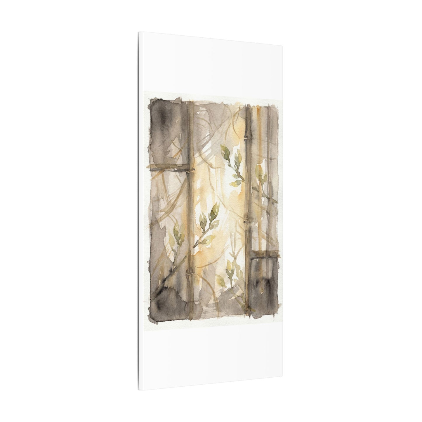 Shoji Screen Spring Canvas Art | Japandi Cozy Design
