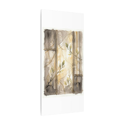 Shoji Screen Spring Canvas Art | Japandi Cozy Design