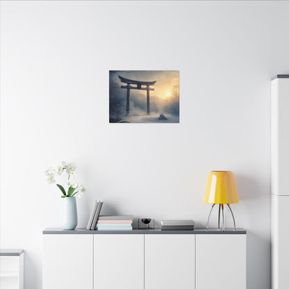 Zen Torii Gate in Golden Hour | Karesansui Canvas Art