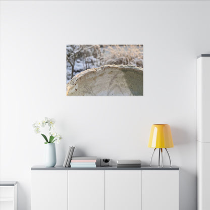 Ceramic Bowl Canvas Art | Winter Japandi Minimal Line Art