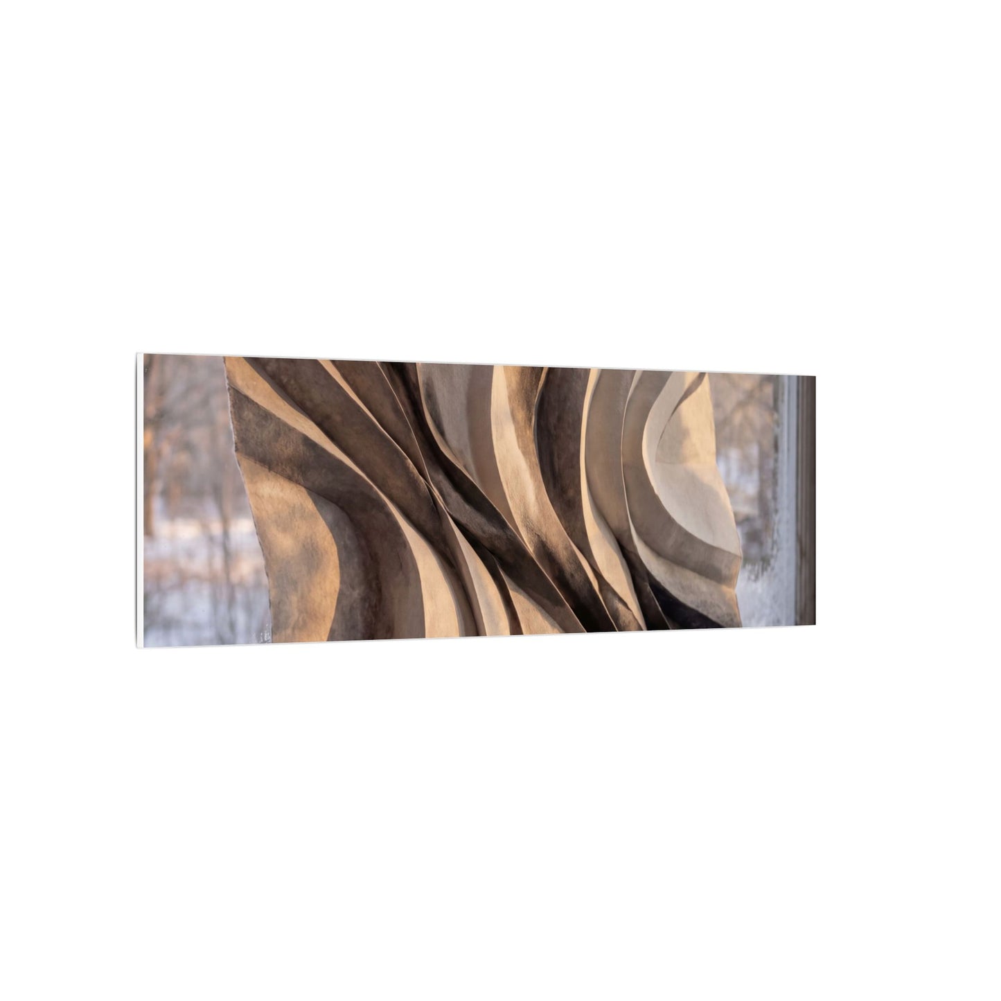 Mono No Aware Paper Fold Canvas Art - Japandi Minimal Line