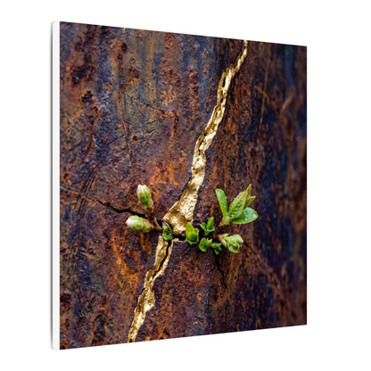 Overcast Rust Patina Canvas Art - Kintsugi Datsuzoku