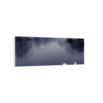 Lotus Flower Karesansui Canvas Art | Tranquil Zen Art
