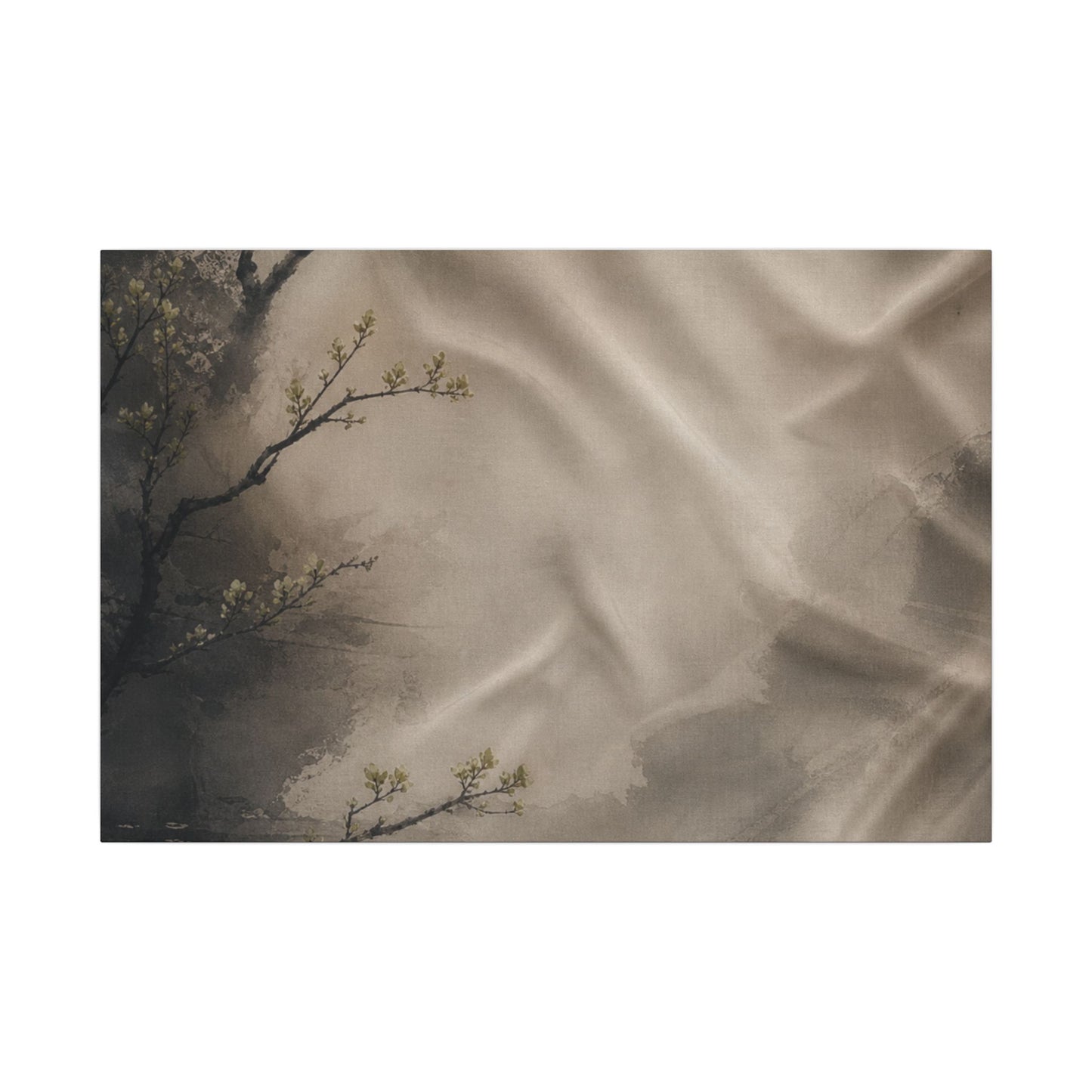 Silk Drape Canvas Art | Spring Japandi Japanese Pattern Art