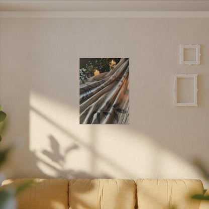 Fukinsei Silk Drape Canvas Art - Japandi Japanese Pattern