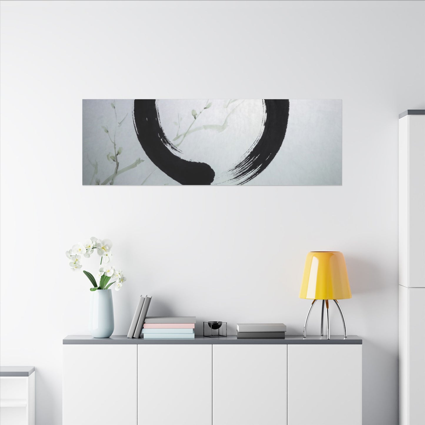 Tea Ceremony Enso Canvas Art | Peaceful Zen Art