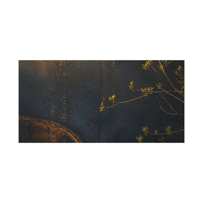 Spring Rust Patina Dark Texture Canvas Art | Moody Decor