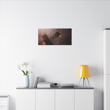 Moody Ink Brushstroke Canvas Art - Moody Minimal Dark Japandi
