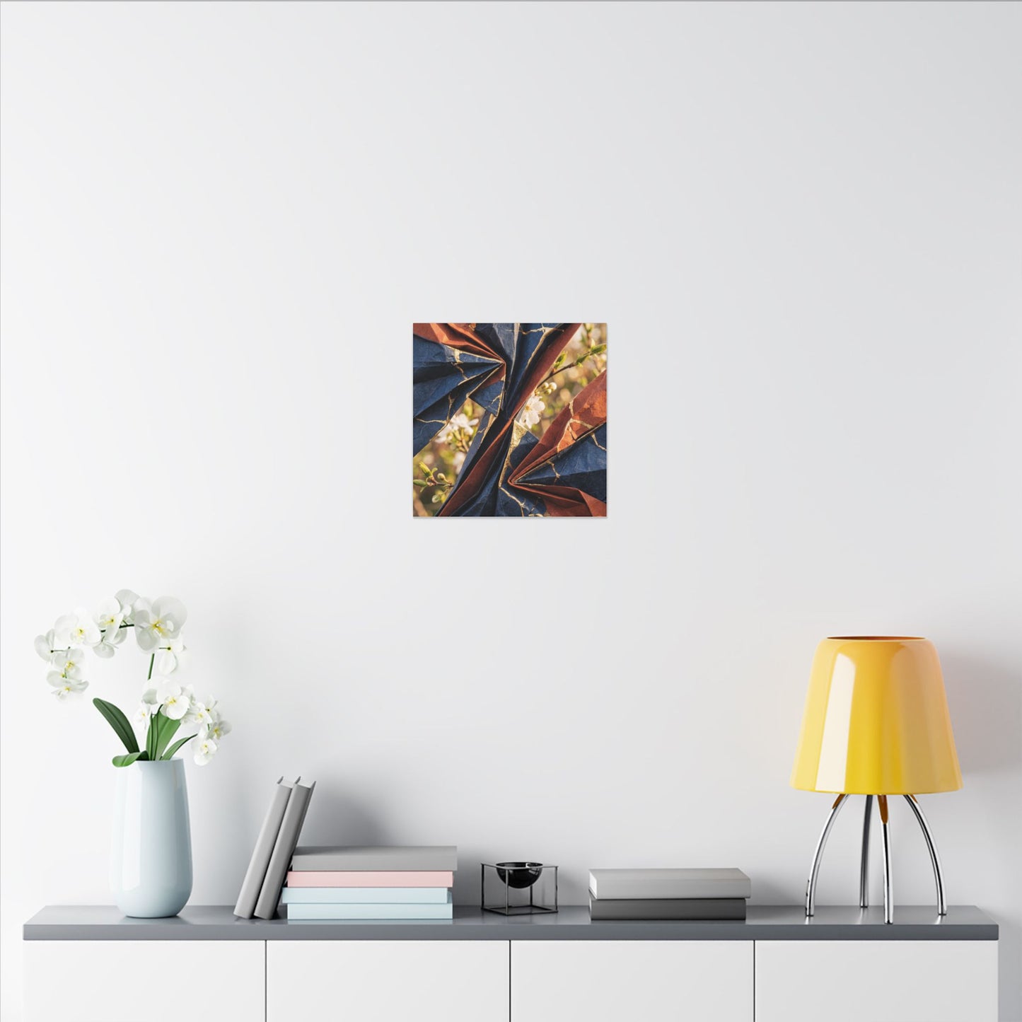Spring Ceramic Bowl Watercolor Canvas Art | Warm Decor