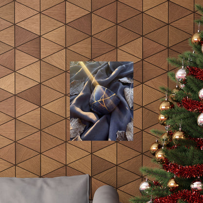 Resilient Silk Drape Wall Art Print - Gold Repair Kintsugi